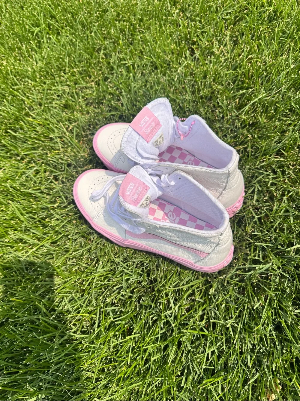 Women’s Barbie hightop Vans size 8 Limited edition